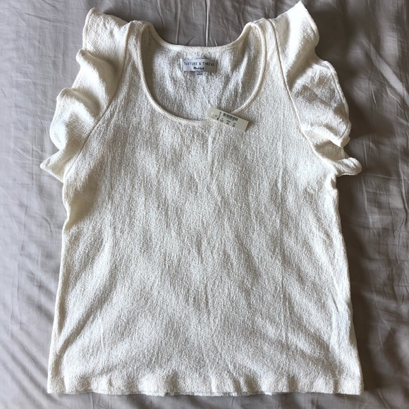 ‼️SALE‼️ Madewell Texture & Thread Ruffle Tank - Picture 2 of 6